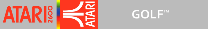 Golf logo for Atari 2600